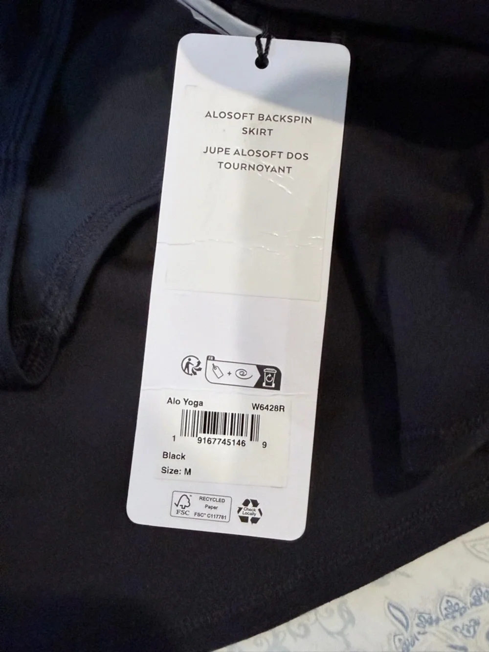 ALO Yoga Black Mini Skirt